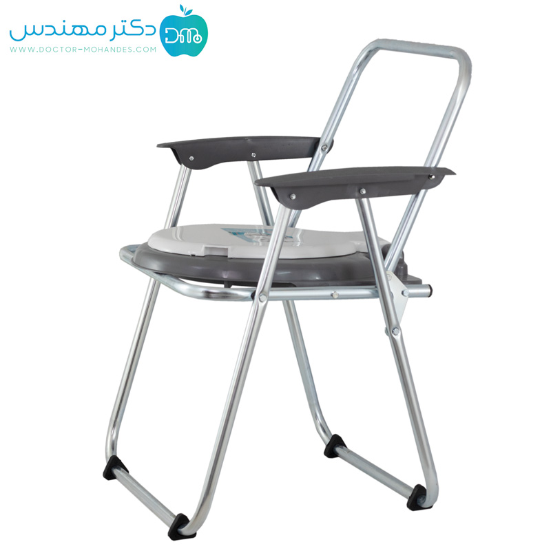 توالت فرنگی مبله آلمینیوم نفره ای